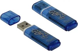 Флешка SmartBuy Glossy series Blue 32Гб синий