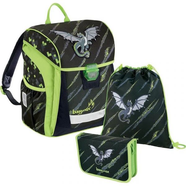 Ранец Step by step BaggyMax Trikky Dragon 3 предмета черный
